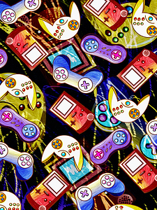 Video Game Controllers Pattern