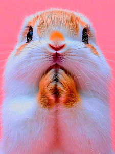 Cute Pink Rabbit