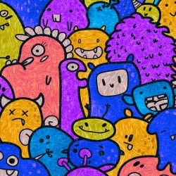 Pattern Monsters Cartoon 3
