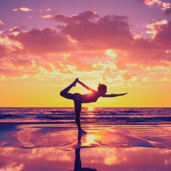 Yoga At Sunset