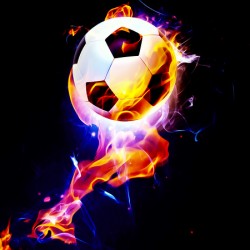 Soccer Ball In Flames