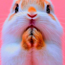 Cute Pink Rabbit