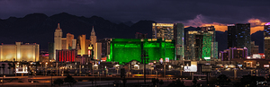 Fun Town- Las Vegas Skyline At Night - Wall Decor for home