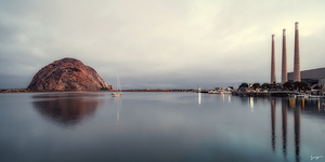 Morro Bay Art With Morro Bay Rock