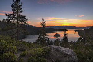 The Beauty of Emerald Bay - Modern art with lake Tahoe views