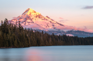 Pleasant View - Large Wall Art With Photo of Mt. Hood