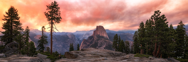 Half Dome Apocalyptic -Panorama Print
