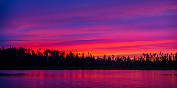 Sunset on Barker Lake 2 by Apollo Bellisle