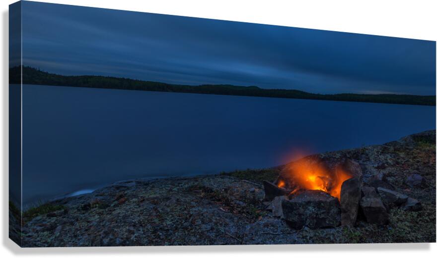 Evening Campfire Canvas Print