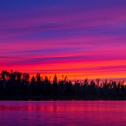 Sunset on Barker Lake 2