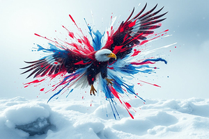 Patriotic eagle