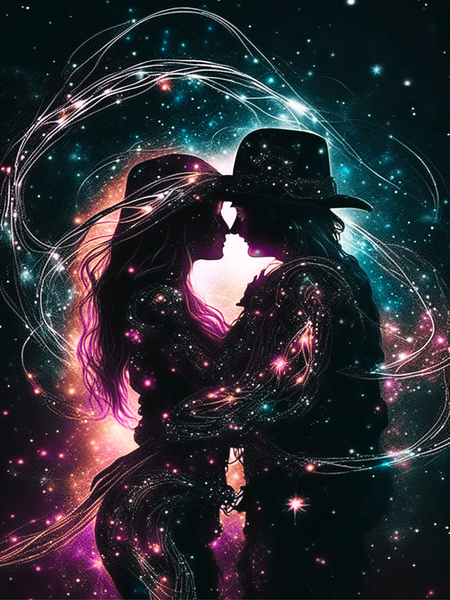 Lassoed Lovers Print