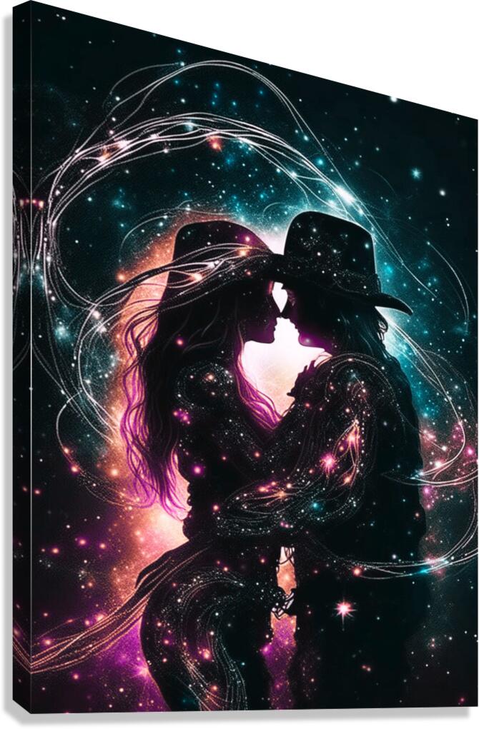 Lassoed Lovers Canvas Print