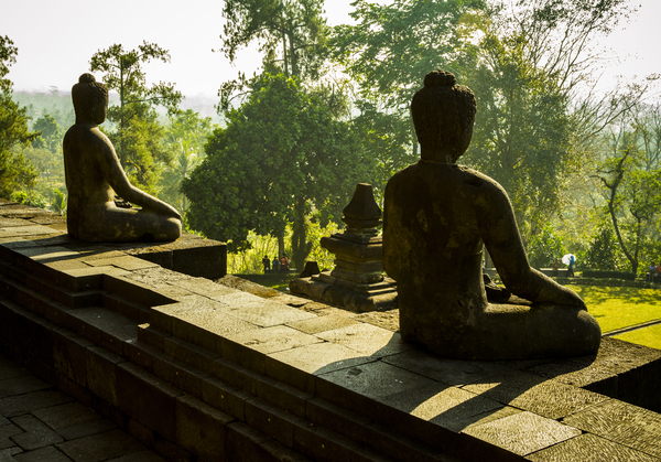 Borobudur buddhist temple in Java 01 Print