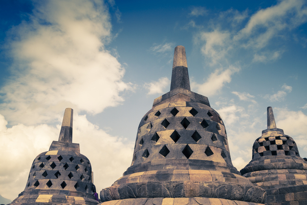 Borobudur buddhist temple in Java 04 Print