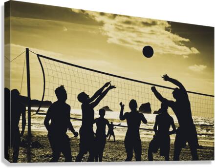 Beach volleyball Canvas Print