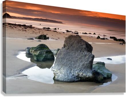 Berria beach Canvas Print
