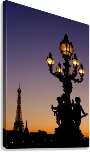 Paris sunset Canvas Print