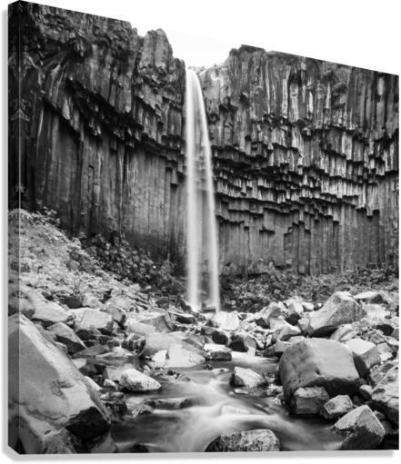 SVARTIFOSS WATERFALL Canvas Print