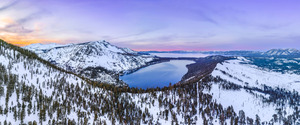 Fallen Leaf Lake Sunset Panorama
