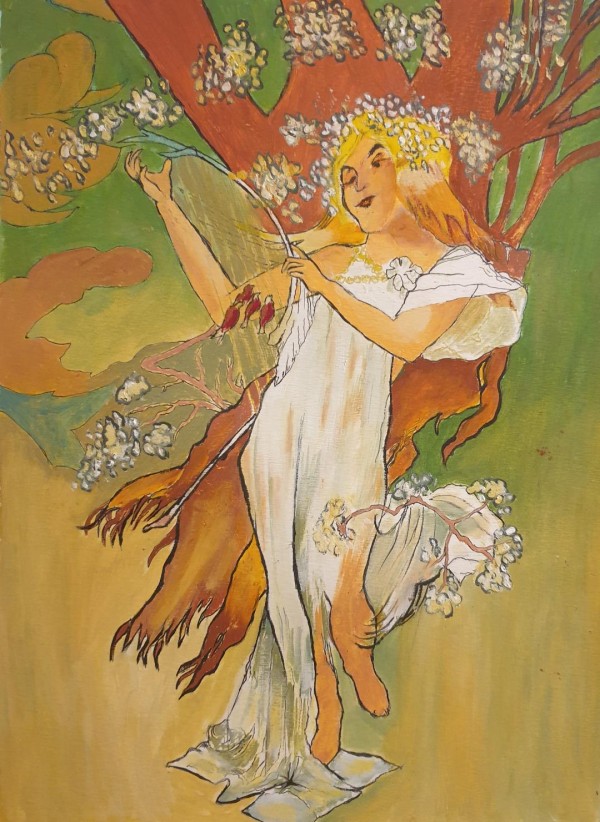 Mucha Spring Print