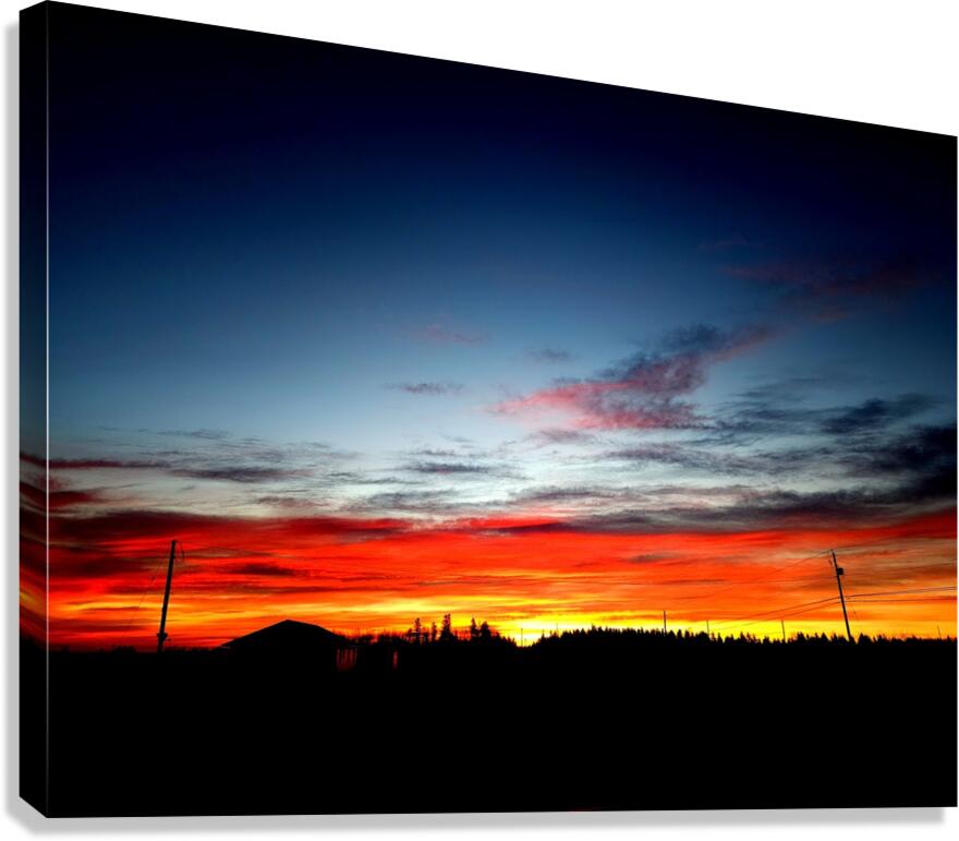 Red Horizon Canvas Print