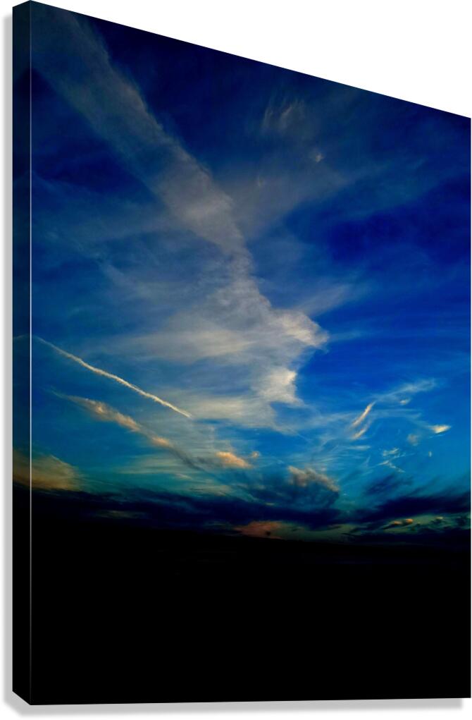 Crisscrossed Clouds Canvas Print