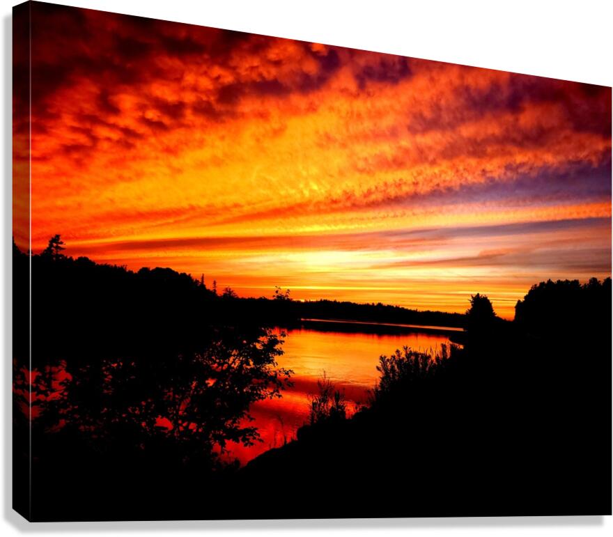 World On Fire Canvas Print