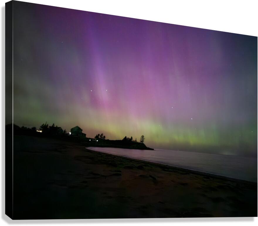 Midnight Aurora Canvas Print