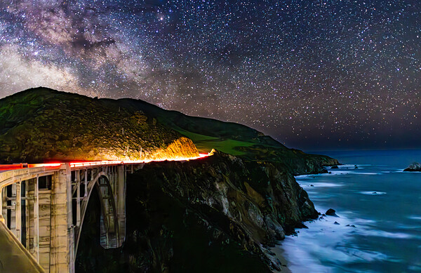 Bixby Bridge Milky Way by Mark W Jackson