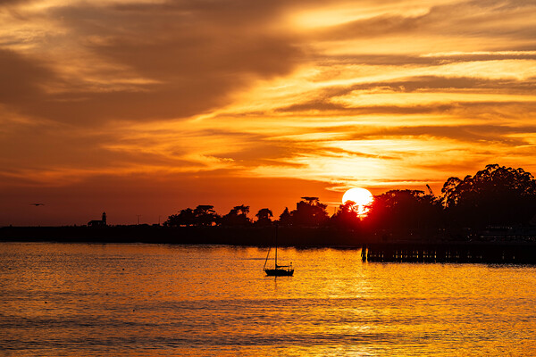 Santa Cruz Sunset by Mark W Jackson