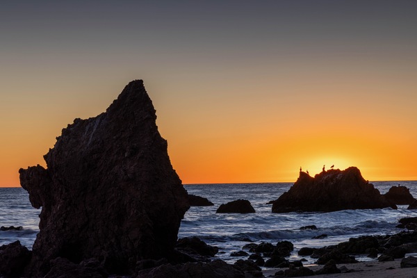 El Matador State Beach Sunset by Mark W Jackson