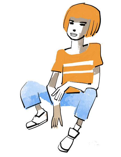 girl stripe t by kevin george Roper