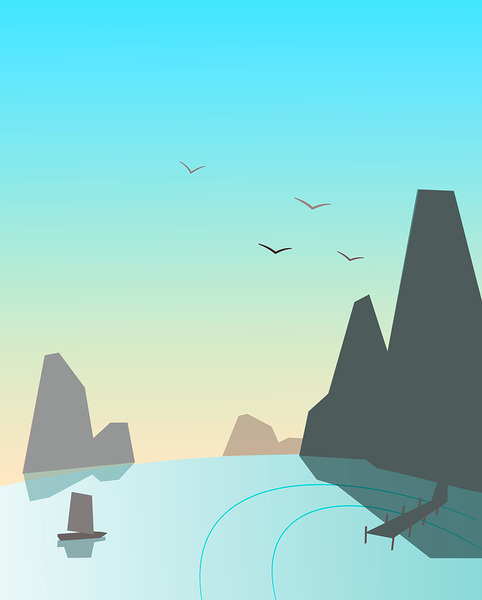 peaceful bay by kevin george Roper