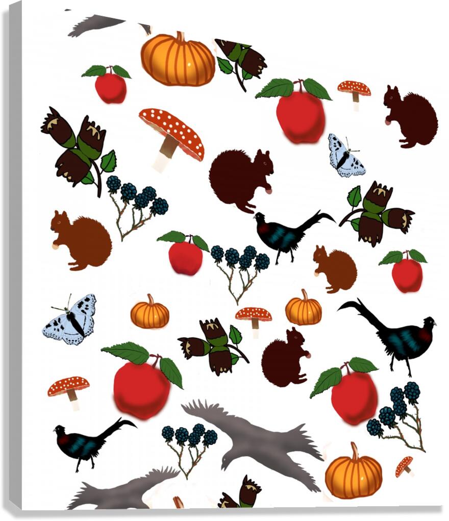 Autumn Pattern Canvas Print