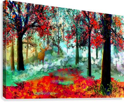 Red Forest Canvas Print