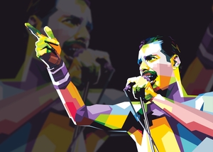 Freddie 4ever pop art WPAP