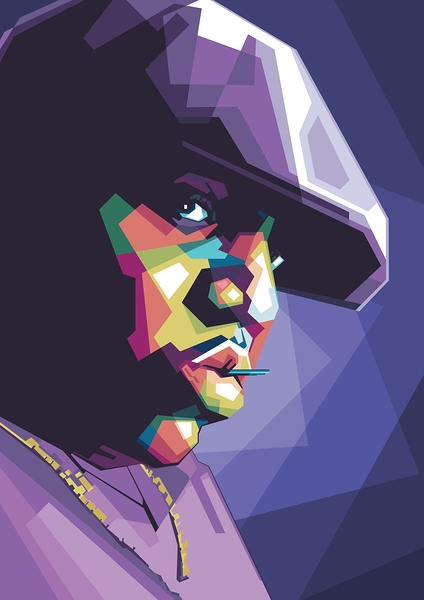 Biggie WPAP fanart Print
