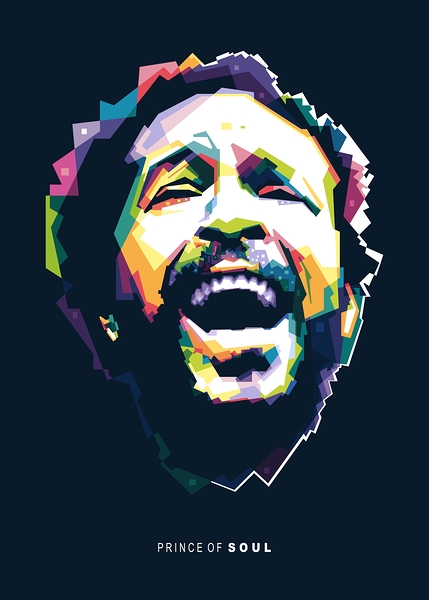 Marvin Gaye WPAP Print