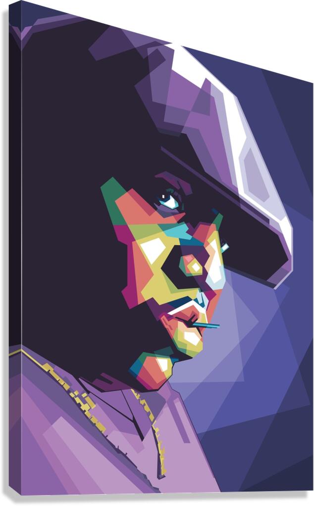 Biggie WPAP fanart Canvas Print