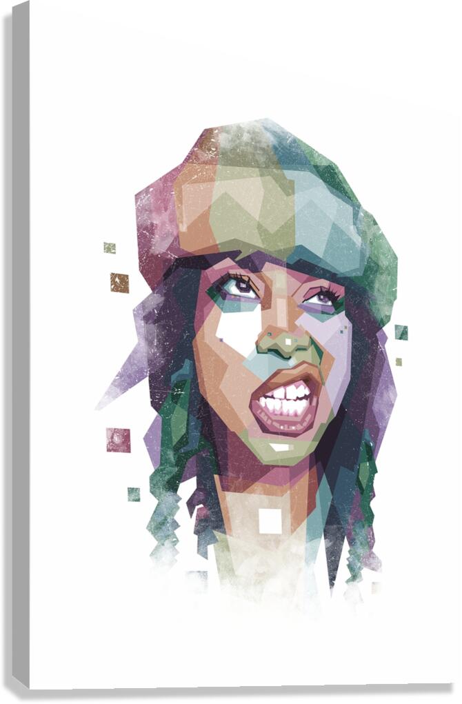Badu in WPAP style Canvas Print