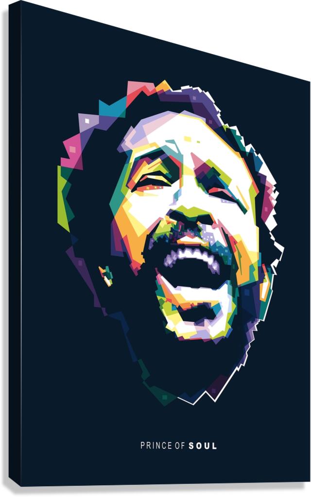 Marvin Gaye WPAP Canvas Print