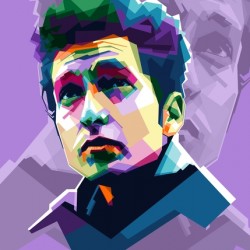 Bob Dylan pop art WPAP