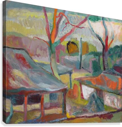Sadies Yard Canvas Print