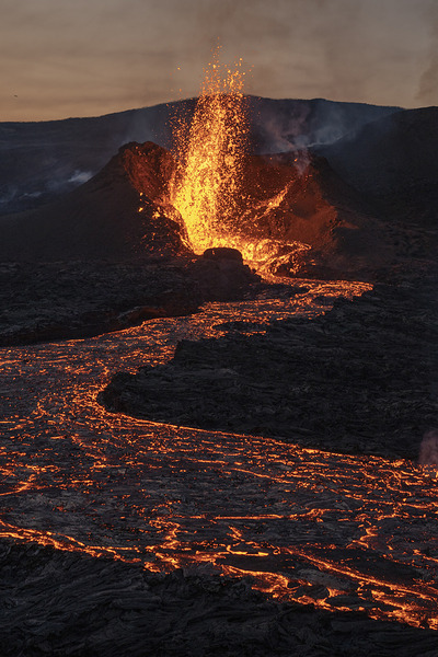 Icelandic Volcano Burst by Matthew Borowick