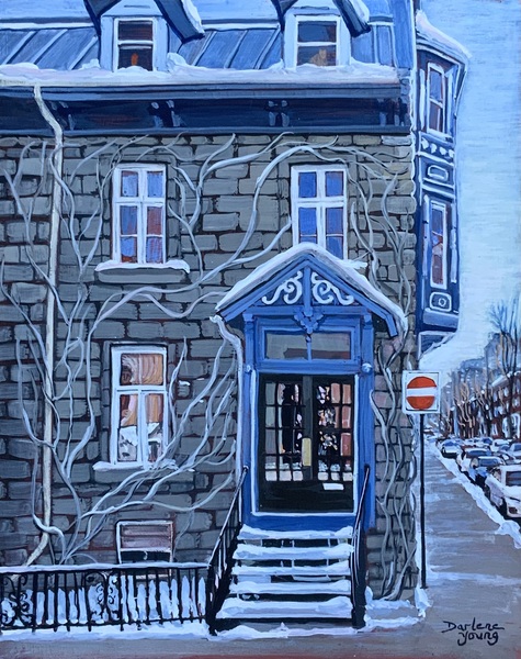 Cute mcGill Ghetto House by Darlene Young Canadian Artist