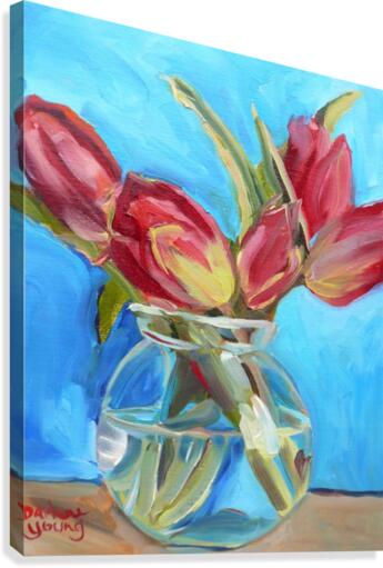 Red Tulips Canvas Print