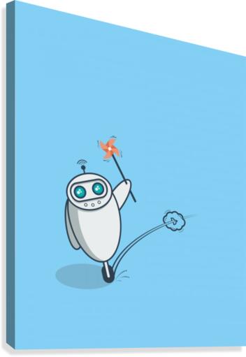 PLayful Robot Canvas Print