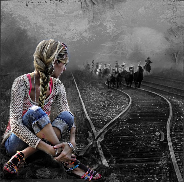 Railway TracksBW Print