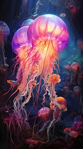 hasanjaber Radioactive jellyfish in a sea of liqu